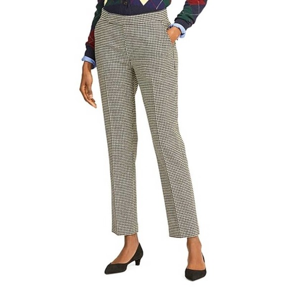 RALPH LAUREN Purple Lable Wool Houndstooth Dress Pants Size 6 - Picture 1 of 8